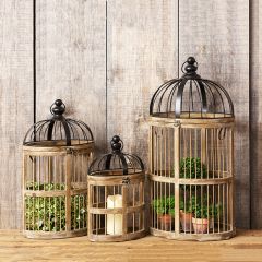 Decorative Tabletop Birdcage Set of 3