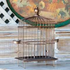 Copper Finished Decorative Bird Cage