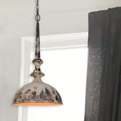 Weathered Metal Pendant Light