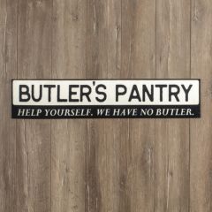 Metal Butlers Pantry Sign