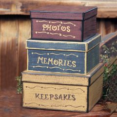 Simple Keepsake Boxes Set of 3
