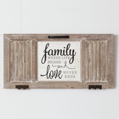Family and Love Wall Sign