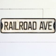 Railroad Ave Street Sign