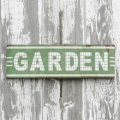 Distressed Metal Garden Sign