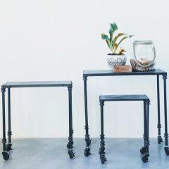 Metal Nesting Tables | Tables on Casters