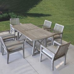 7 Piece Casual Outdoor Dining Set