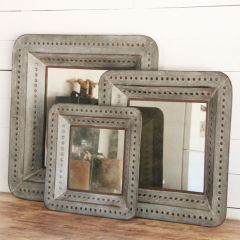 Decorative Tray Wall Mirror Decor Set of 3