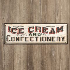 Metal Ice Cream Confectionery Sign