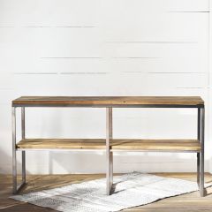 Wood and Metal Farmhouse Credenza