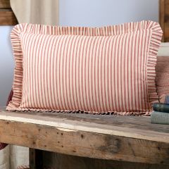 Seasonal Stripe Ruffle Pillow