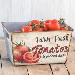 Farm Fresh Metal Tomato Box