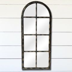 Tall Arched Window Frame Wall Mirror