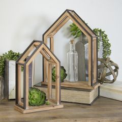 House Shaped Display Shelf Set of 2