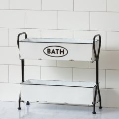 Tiered Metal Bath Organizer