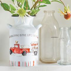 Farm Living Milk Jug Vase