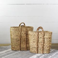 Hyacinth Tote Baskets Set of 2
