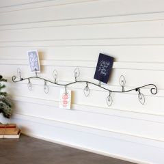 Wire Bulb Christmas Card Holder