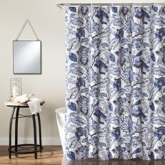 French Country Floral Pattern Shower Curtain