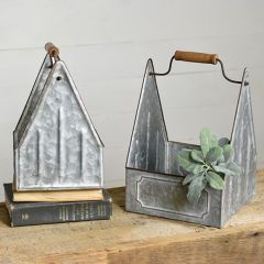 Tin House Caddy Planter Set of 2
