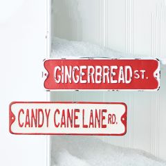 Holiday Street Signs Set of 2
