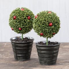 Jungle Bell Ball Topiary Set of 2