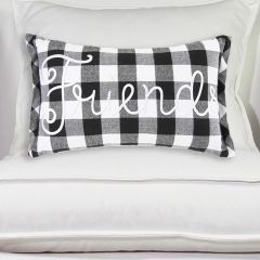 Farmhouse Check Friends Pillow