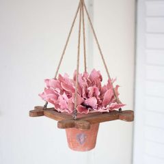 Hanging Clay French Flower Pot Planter
