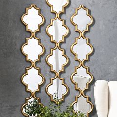 Ornate Shape Tall Wall Mirror
