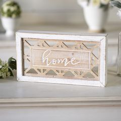 Home Framed Cutout Wood Sign
