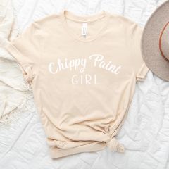 Chippy Paint Girl Cream Tee