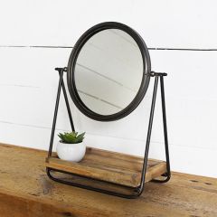 Vanity Mirror Stand With Tray