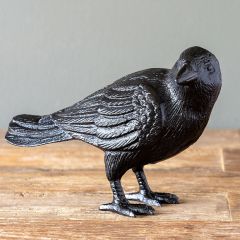 Cast Iron Crow Figurine