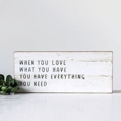 Love What You Have Wall Decor