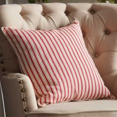 Holiday Ticking Stripe Accent Pillow