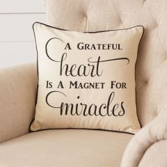 Grateful Heart Accent Pillow