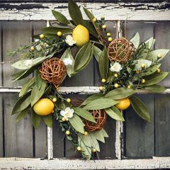 Lemon And Cinnamon Southern Farmhouse Wreath