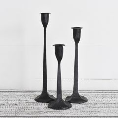 Industrial Grace Iron Candle Stand Set of 3