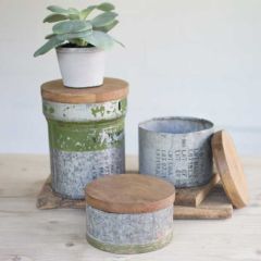 Repurposed Military Canister Set of 3