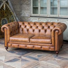 Stately Leather Office Sofa