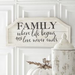 Wooden FAMILY Wall Sign