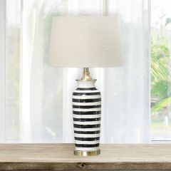 Bold Stripe Ceramic Table Lamp