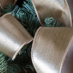 Metallic Satin Wired Ribbon