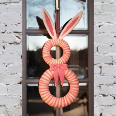 Colorful Easter Bunny Door Wreath
