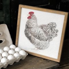 Framed Chicken Wall Art