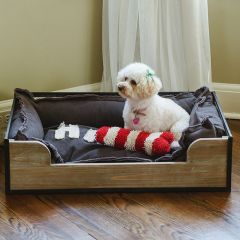 Wood and Metal Pet Bed