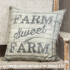 Farm Sweet Farm Throw Pillow