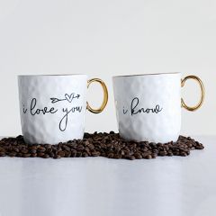 Romantic Couple Coffee Cups Set of 2