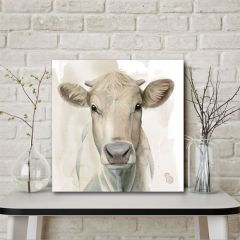 Prairie Cow Canvas