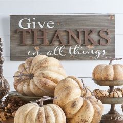 Barnwood Give Thanks In All Sign