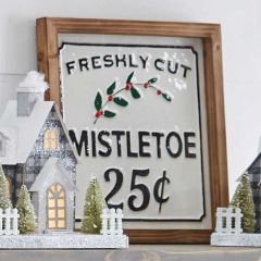 Mistletoe Framed Wall Decor